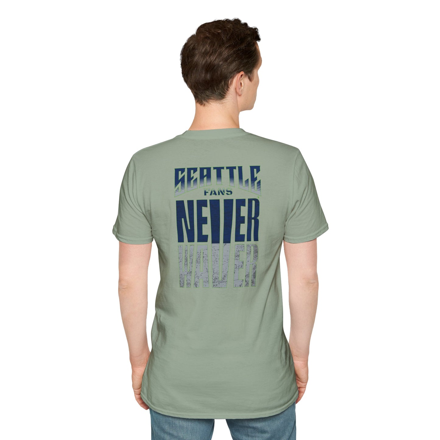Seattle Fans Never Waver Unisex Softstyle T-Shirt