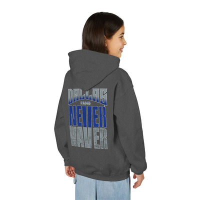 Dallas Fans Never Waver Youth Heavy Blend Hoodie Sweatshirt