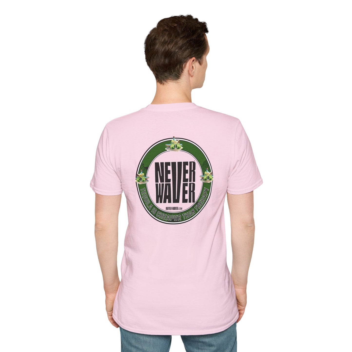 Never Waver Tequila Is Cheaper Than Therapy Unisex T-Shirt Funny Tee