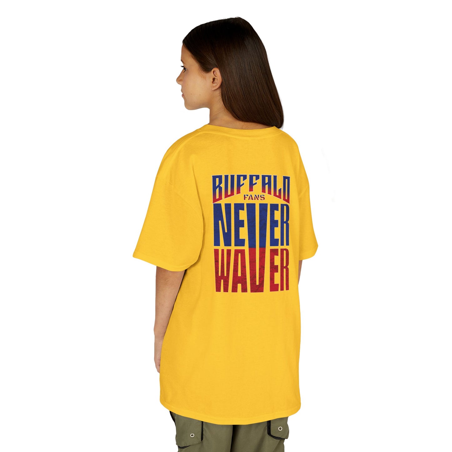 Buffalo Fans Never Waver Kids Heavy Cotton™ Tee