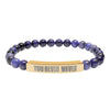 You Never Waver  Bracelet Engraved Natural Stone Beaded Bracelet