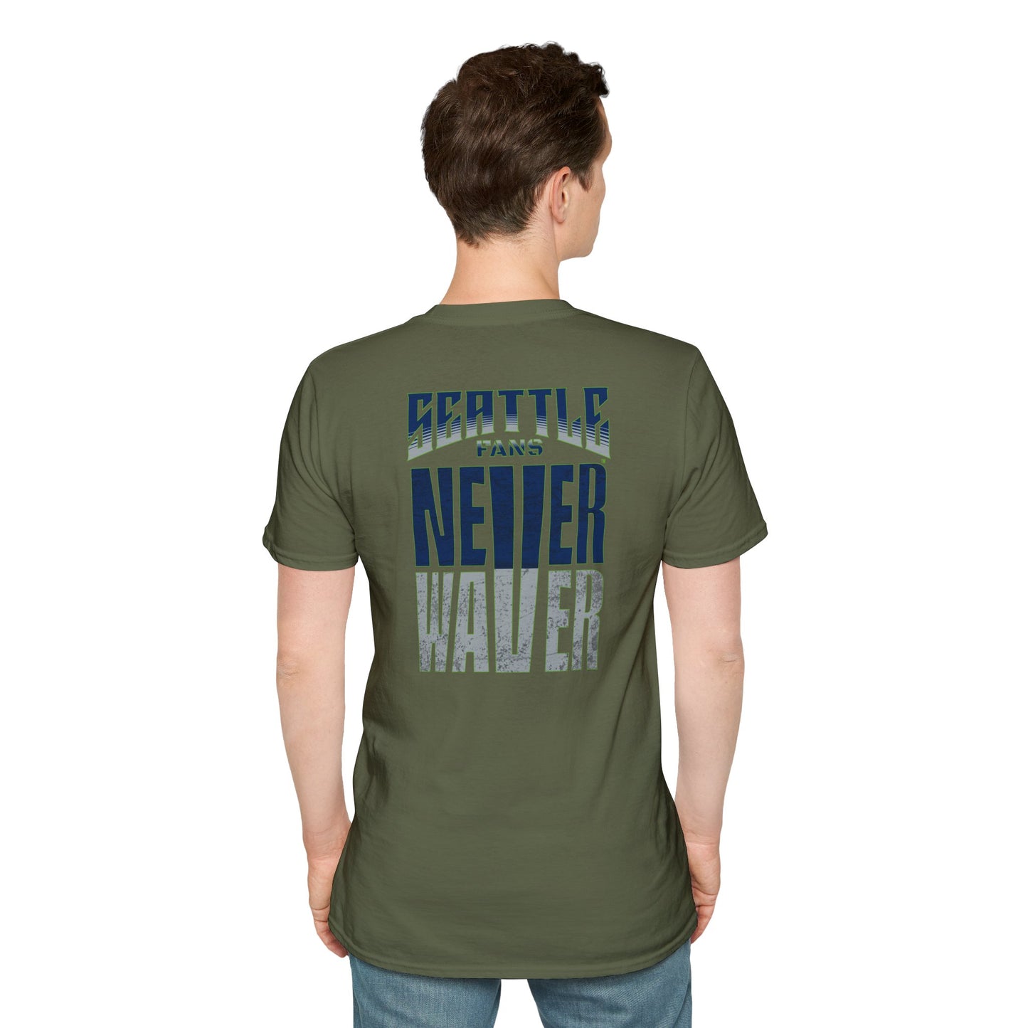 Seattle Fans Never Waver Unisex Softstyle T-Shirt