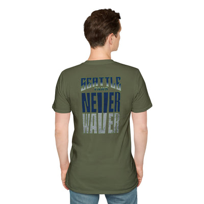 Seattle Fans Never Waver Unisex Softstyle T-Shirt