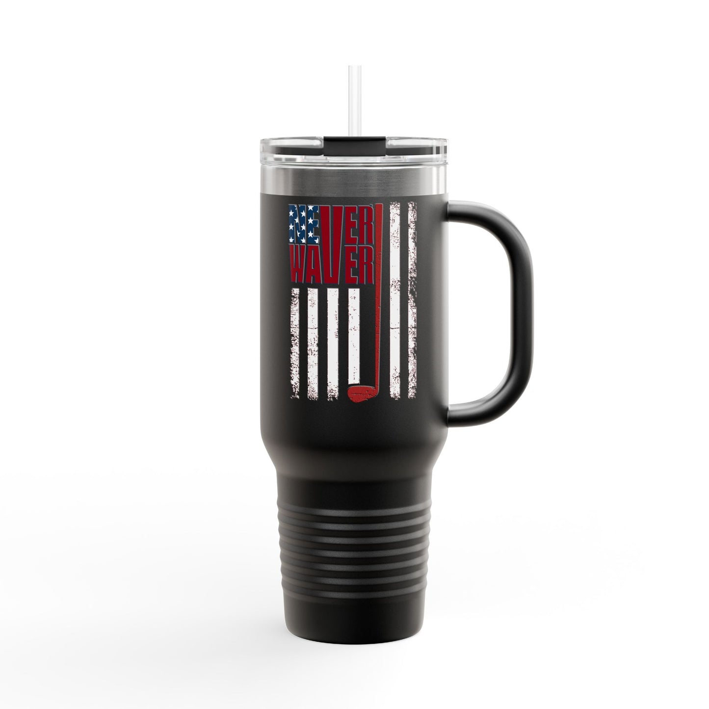 "Never Waver Golf" - Insulated Travel Mug - 40oz Sporty Drinkware