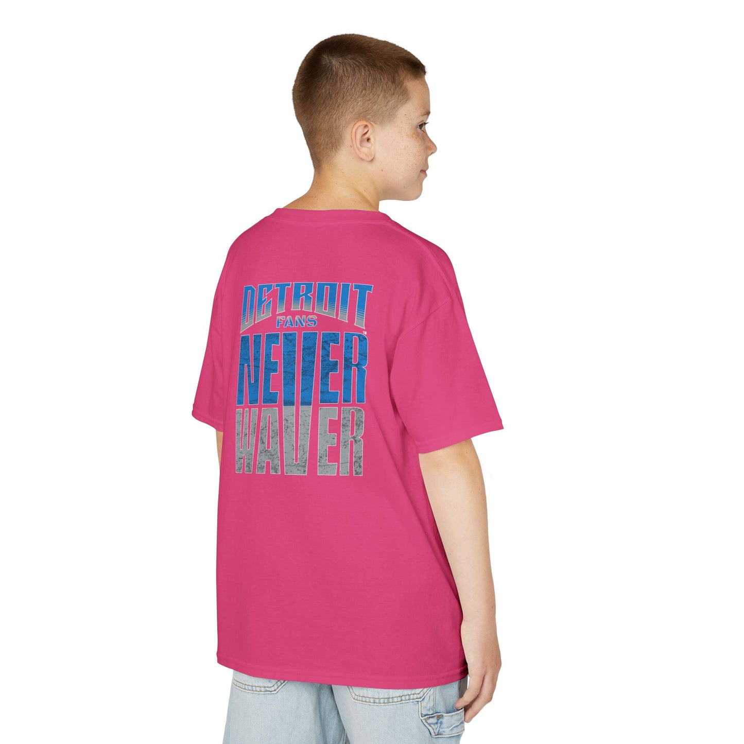 Detroit Fans Never Waver Kids Heavy Cotton™ Tee