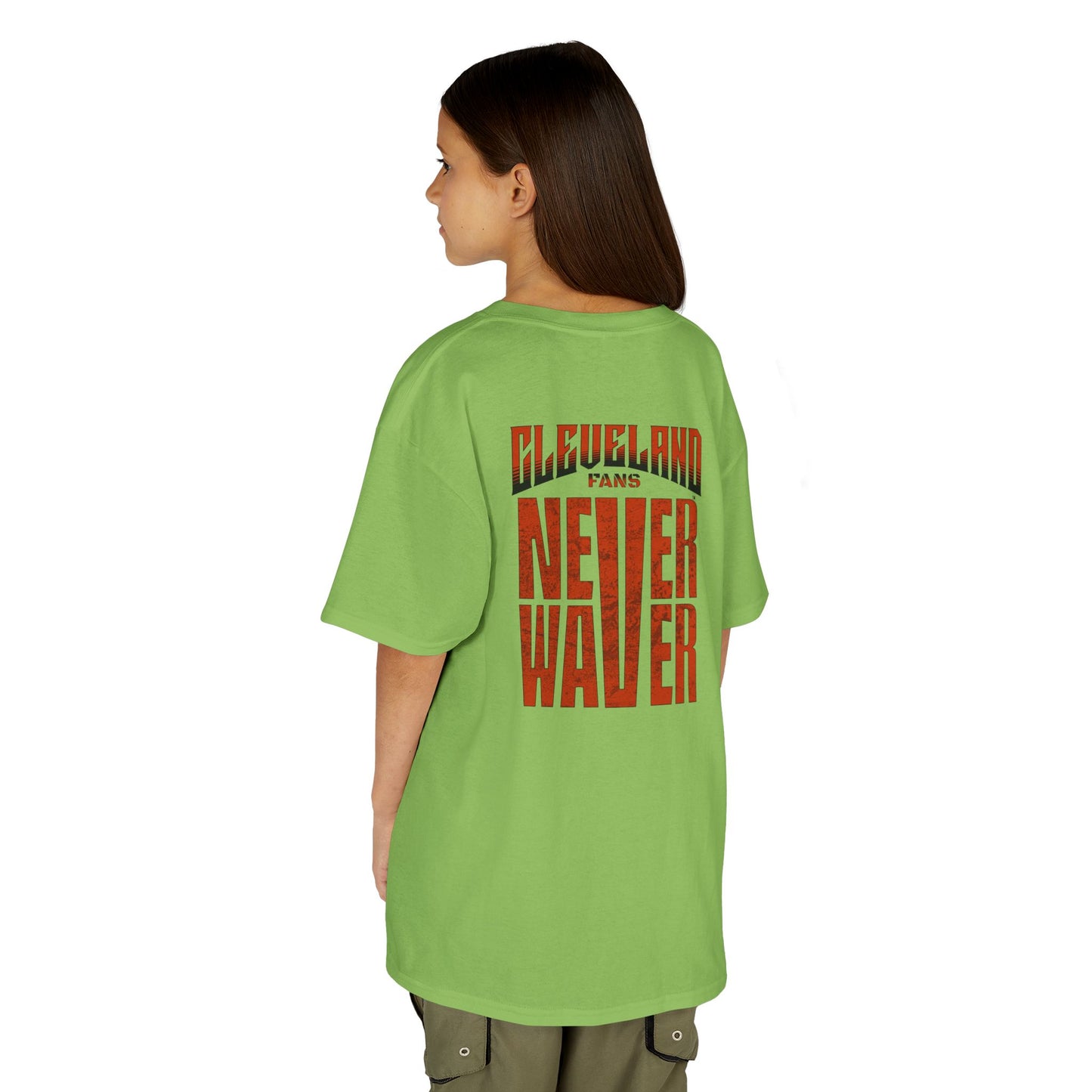 Cleveland Fans Never Waver Kids Heavy Cotton™ Tee