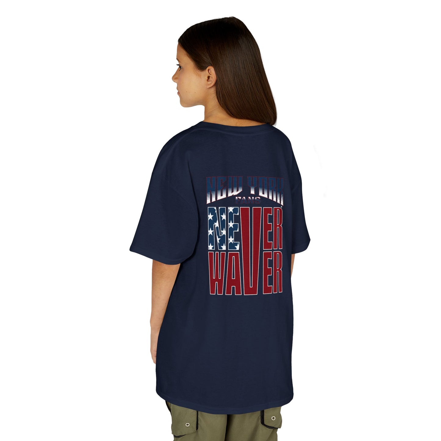 New York Fans Never Waver Kids Heavy Cotton™ Tee