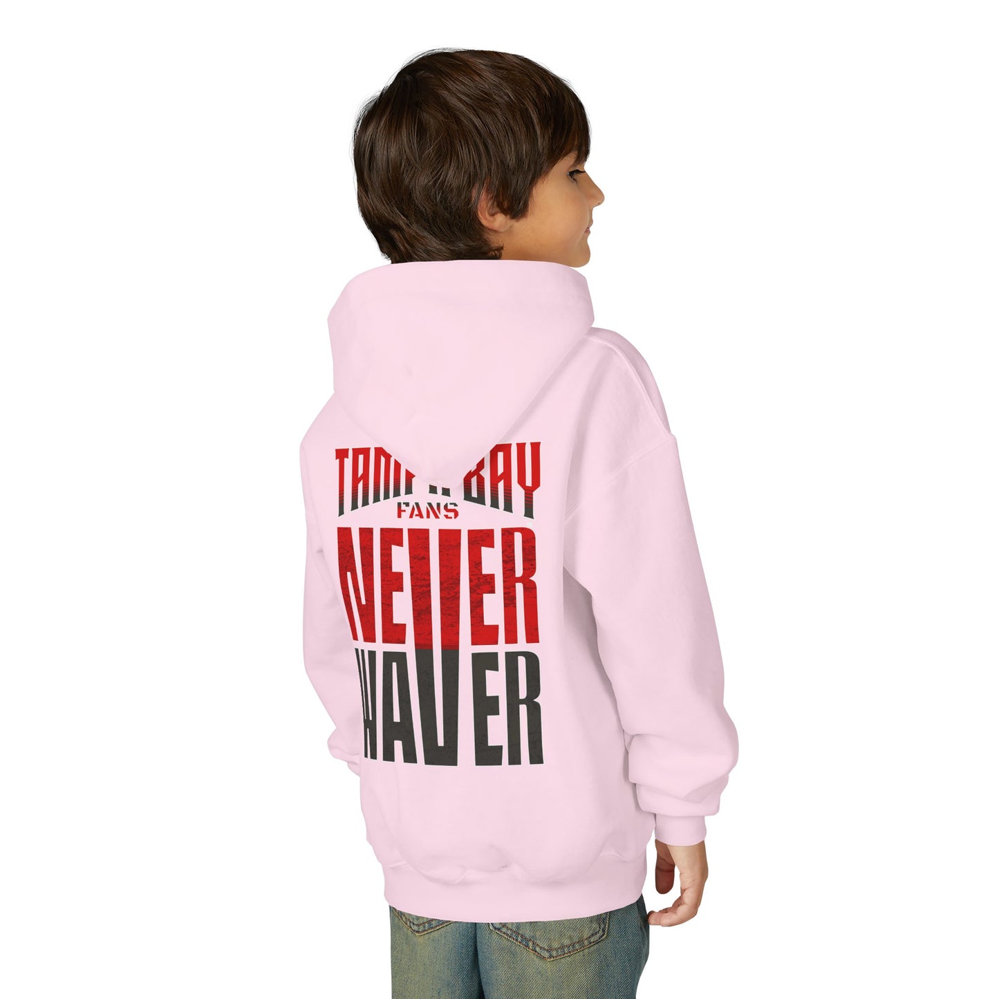 Tampa Bay Fans Never Waver Youth Heavy Blend Hoodie - Sweatshirt
