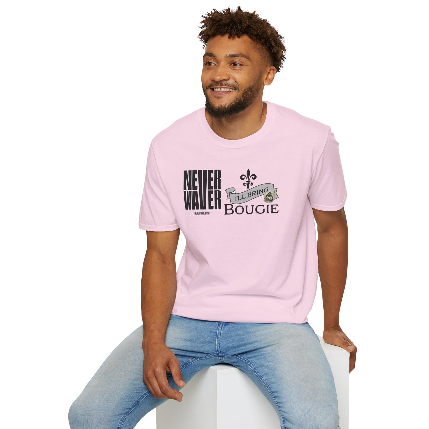 Never Waver I'll Bring The Bougie Unisex Softstyle T-Shirt