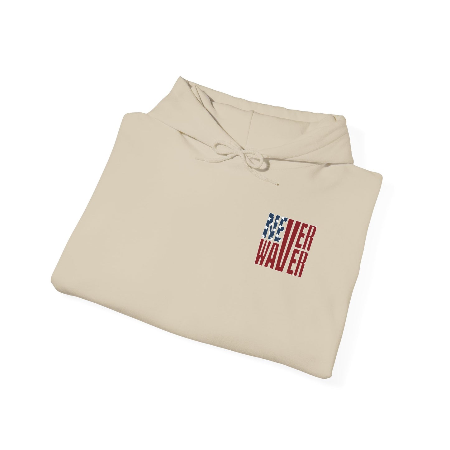'New York Fans Never Waver' American Flag Design Unisex Heavy Blend™ Hoodie
