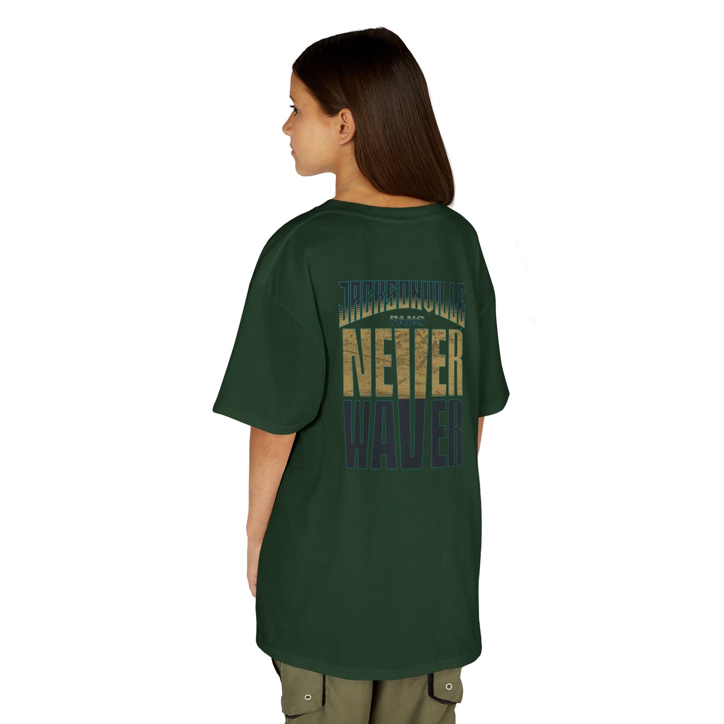 Jacksonville Fans Never Waver Kids Heavy Cotton™ Tee