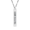 Engraved Vertical Bar Necklace YOU Never Waver