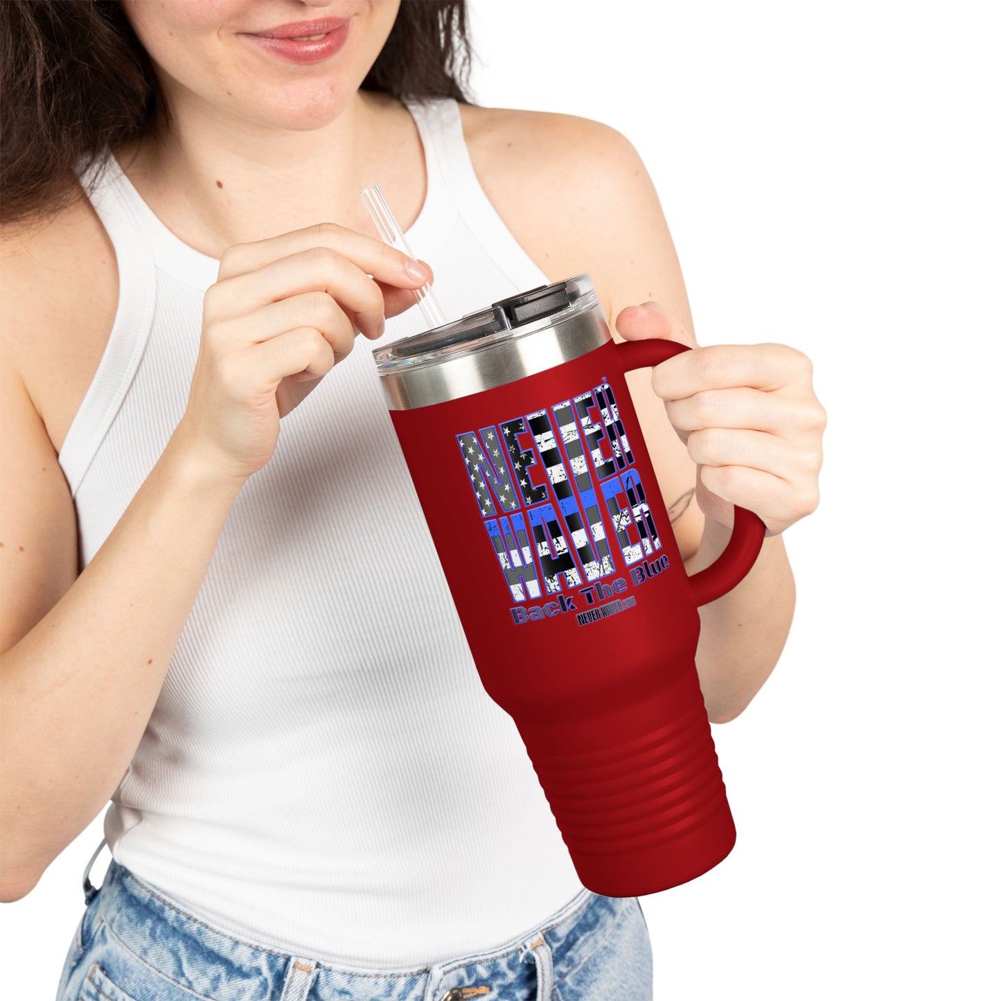 Blue Back The Blue Insulated Travel Mug Support
