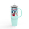 New England Fans Never Waver W-Leopard Football Insulated Travel Mug, 40oz