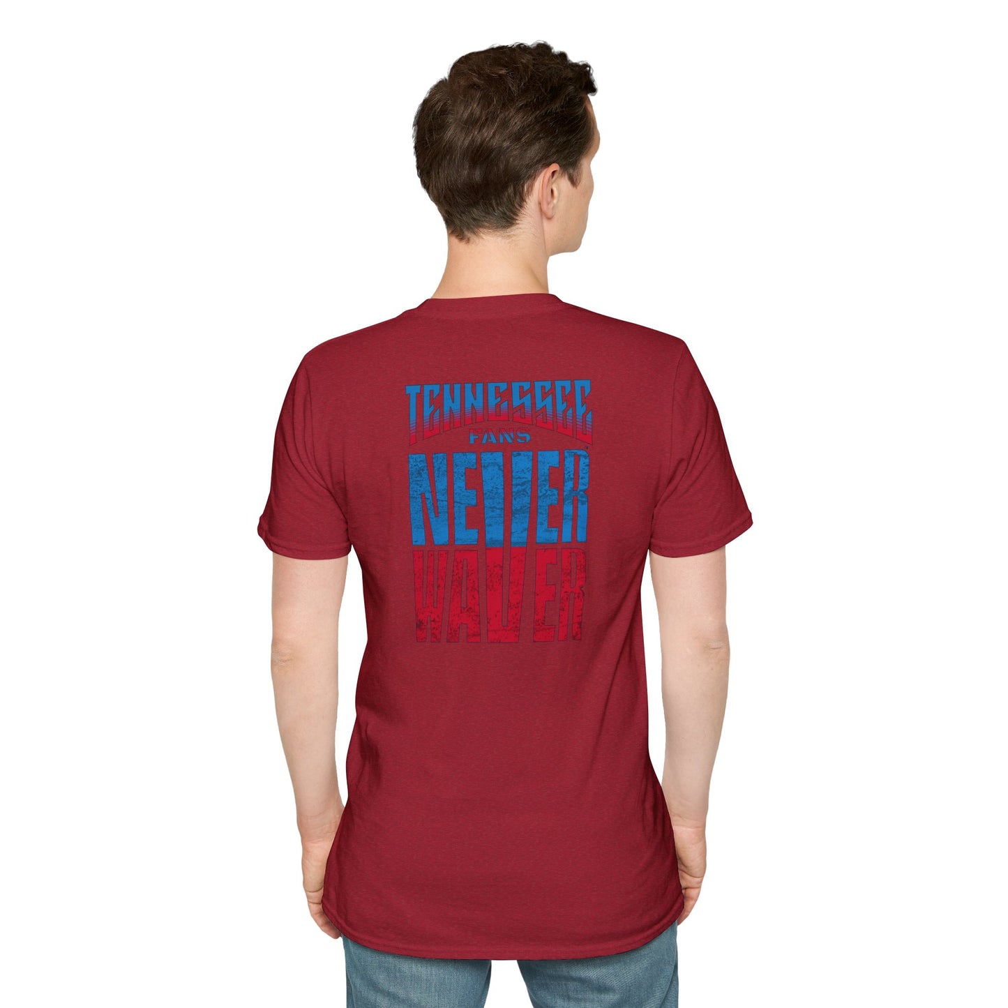 Tennessee Fans Never Waver Unisex Softstyle T-Shirt