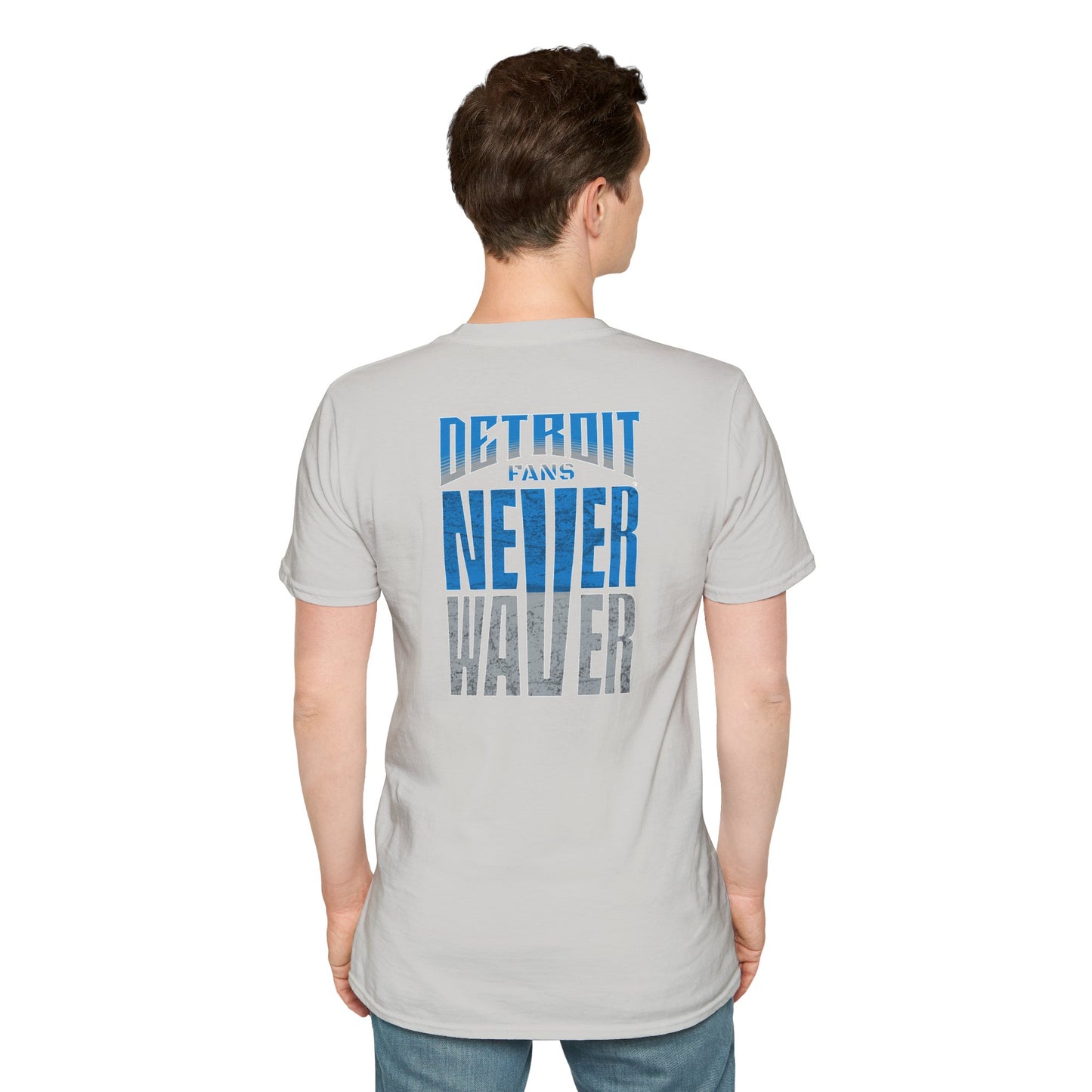 Detroit Fans Never Waver Unisex Softstyle T-Shirt