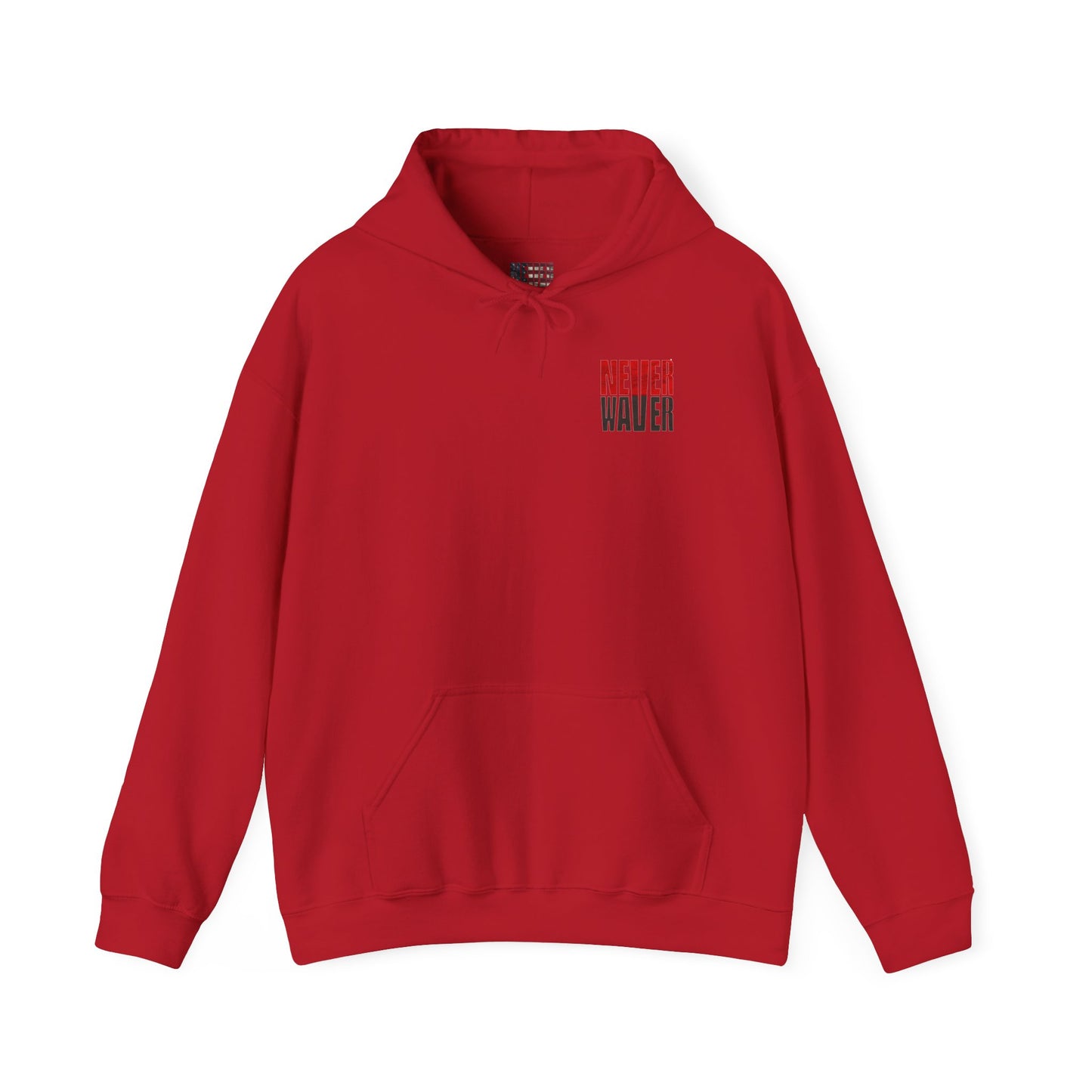 Tampa Bay Fans  Never Waver  w Leopard Football Unisex Heavy Blend™ Hoodie - Perfect for Sports Fans