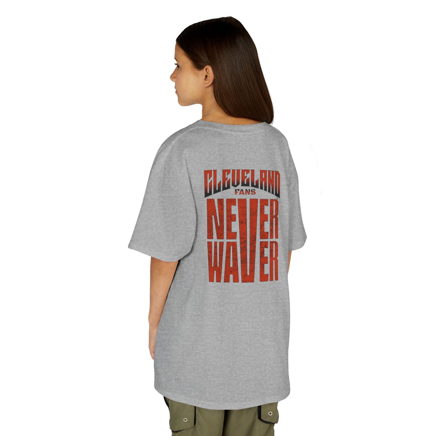 Cleveland Fans Never Waver Kids Heavy Cotton™ Tee