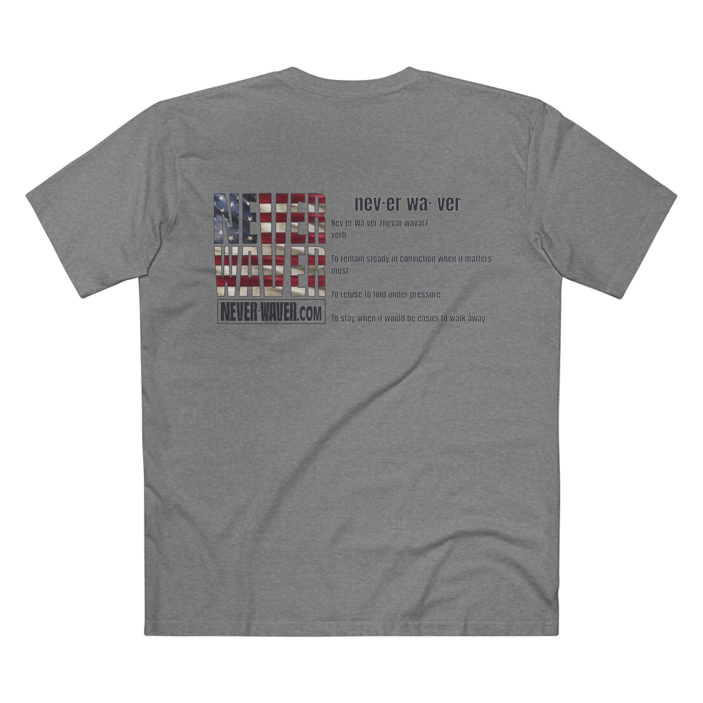 Never Waver Definition Men's Staple Tee