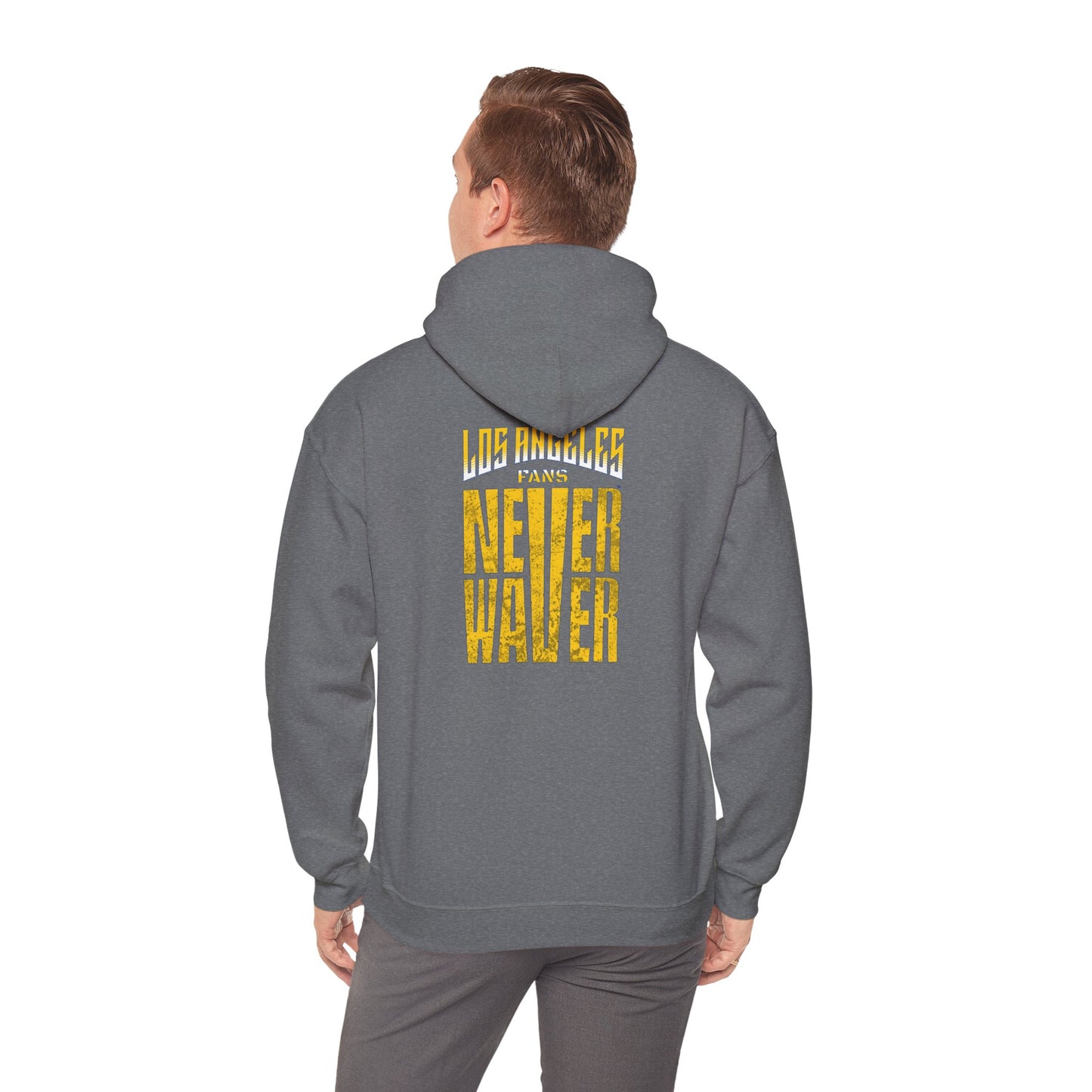 "Los Angeles Fans Never Waver" Unisex Heavy Blend™ Hooded Sweatshirt