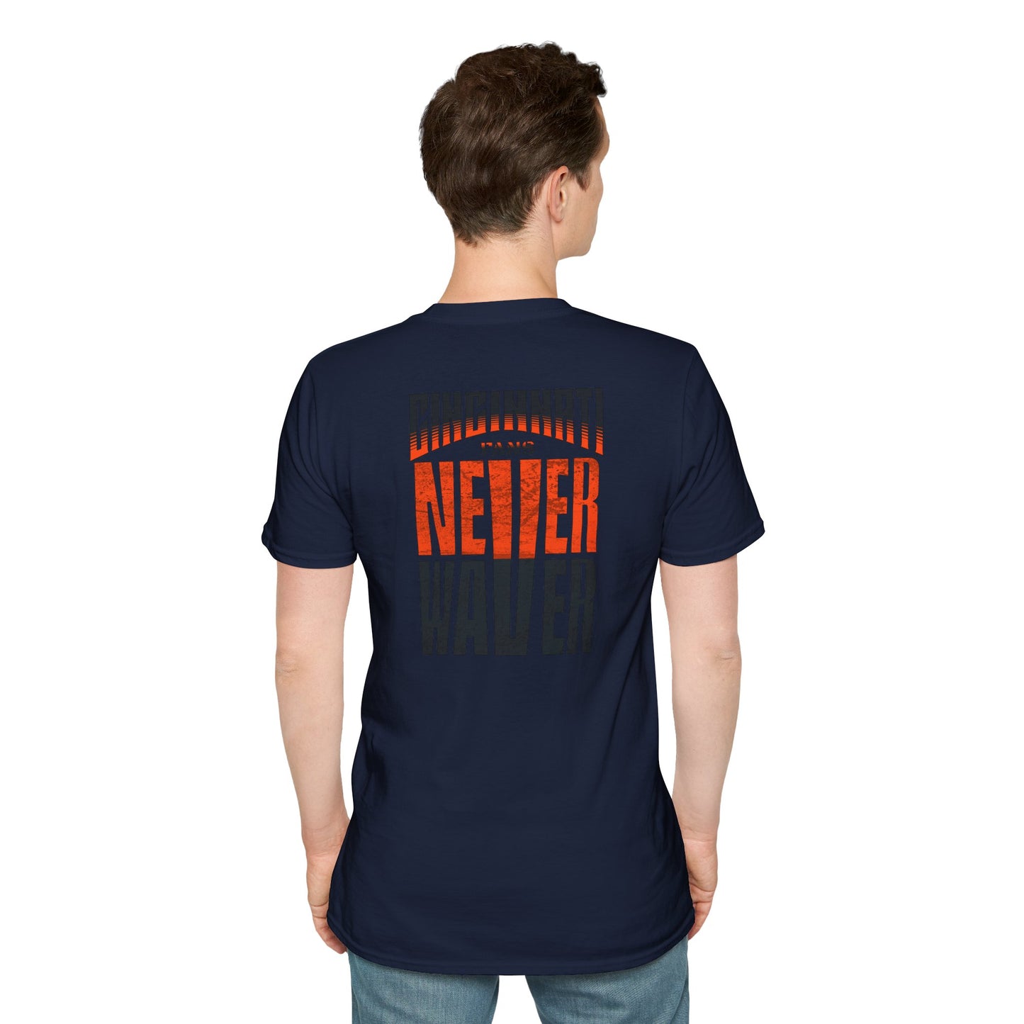 Cincinnati Fans Never Waver Unisex Softstyle T-Shirt