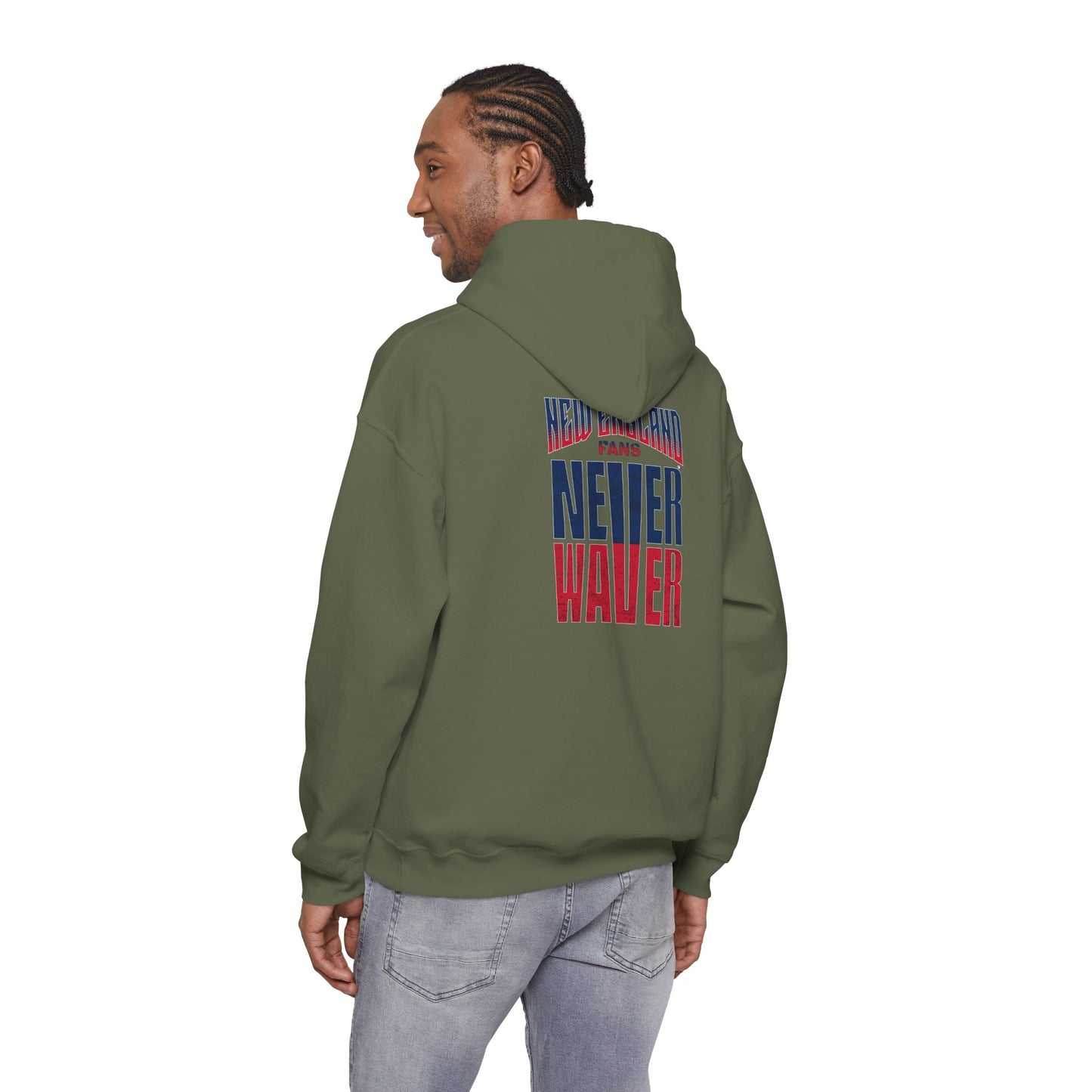 New England Fans Never Waver Heavy Blend Hoodie