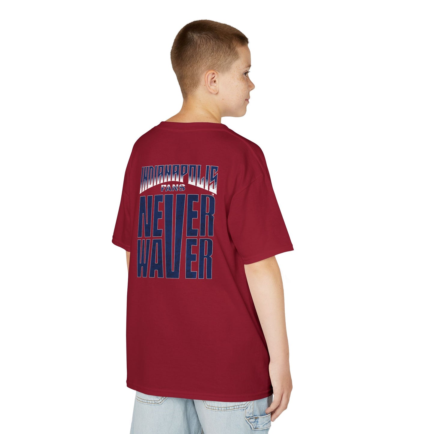 Indianapolis Fans Never Waver Kids Heavy Cotton™ Tee