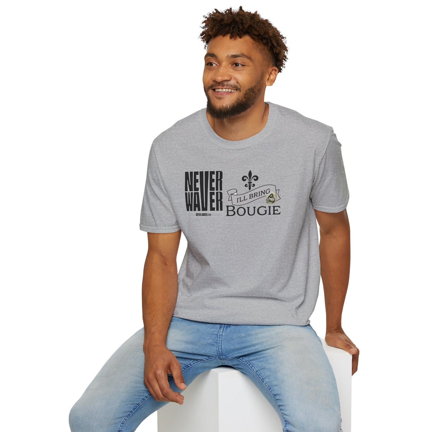 Never Waver I'll Bring The Bougie Unisex Softstyle T-Shirt
