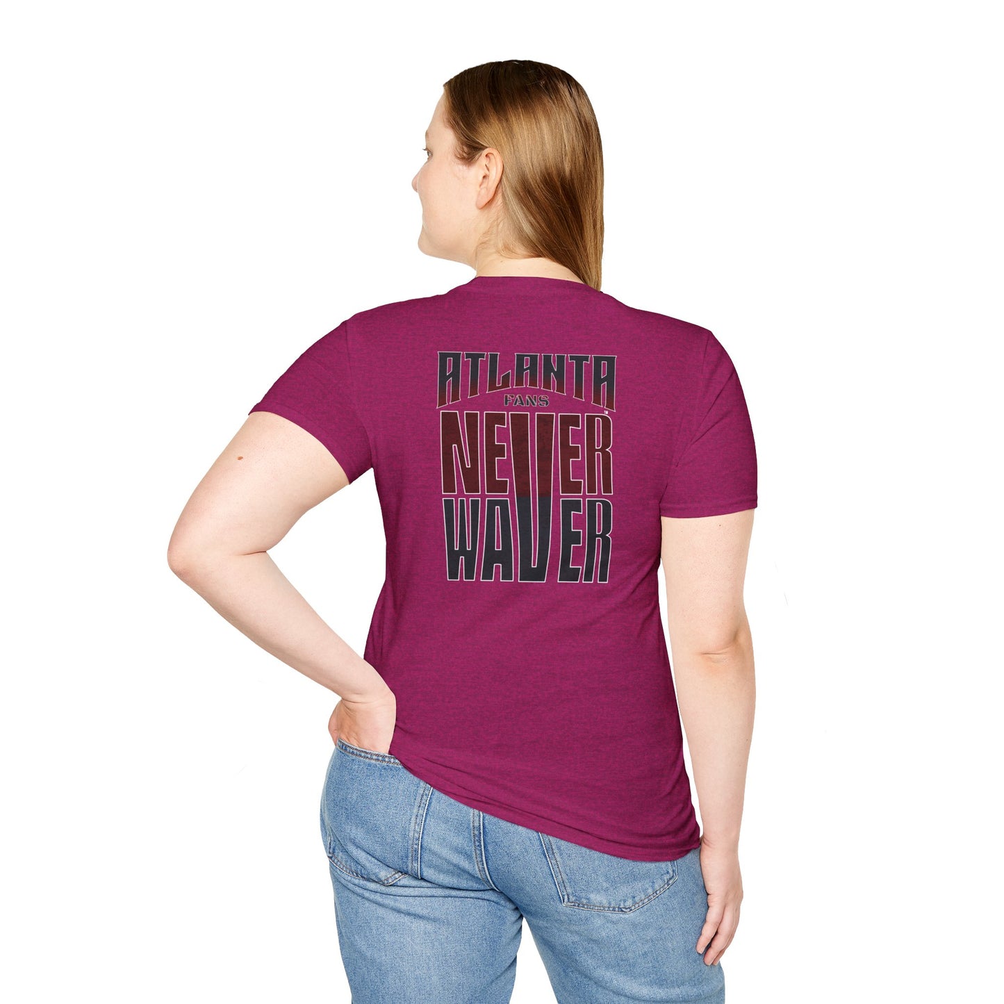 Atlanta Fans Never Waver Unisex Softstyle T-Shirt