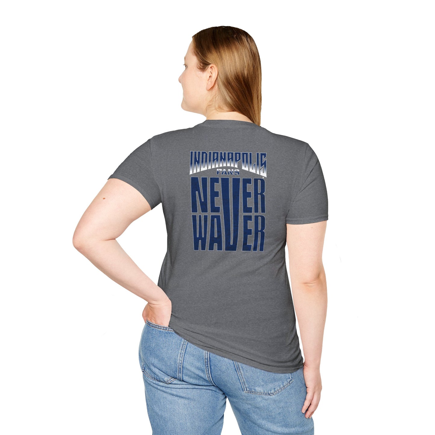 Indianapolis Fans Never Waver Unisex Softstyle T-Shirt