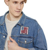 Patriotic Iron-On Patch - 'Never Waver' USA Flag Design for Jackets, Bags, and More