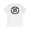 Never Waver Save Water Drink Beer  Unisex V-Neck Tee - Motivational Graphic Shirt