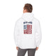 'New York Fans Never Waver' American Flag Design Unisex Heavy Blend™ Hoodie by Printify