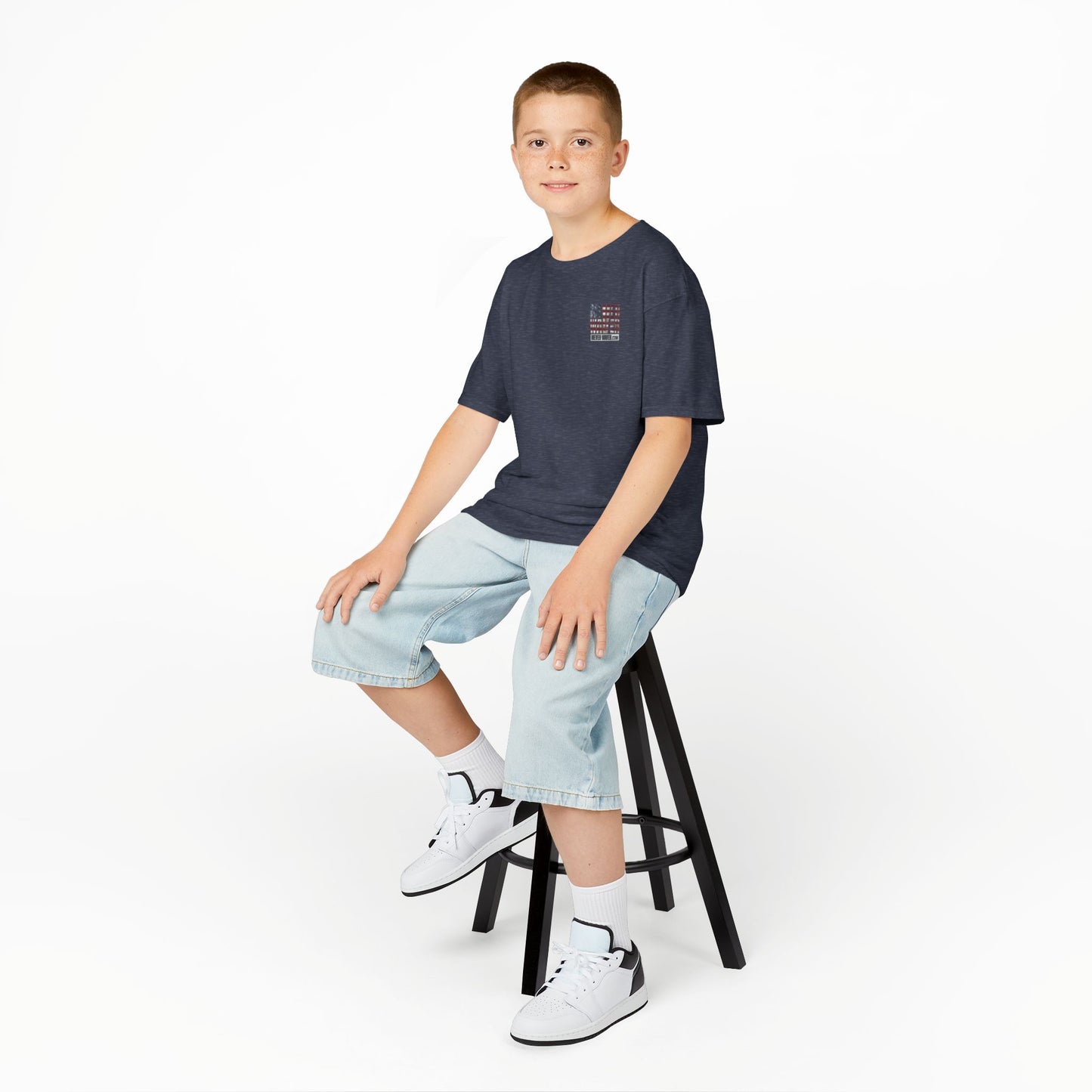 Never Waver® Earn It T-Shirt | Old-School Backbone | Kids Tee