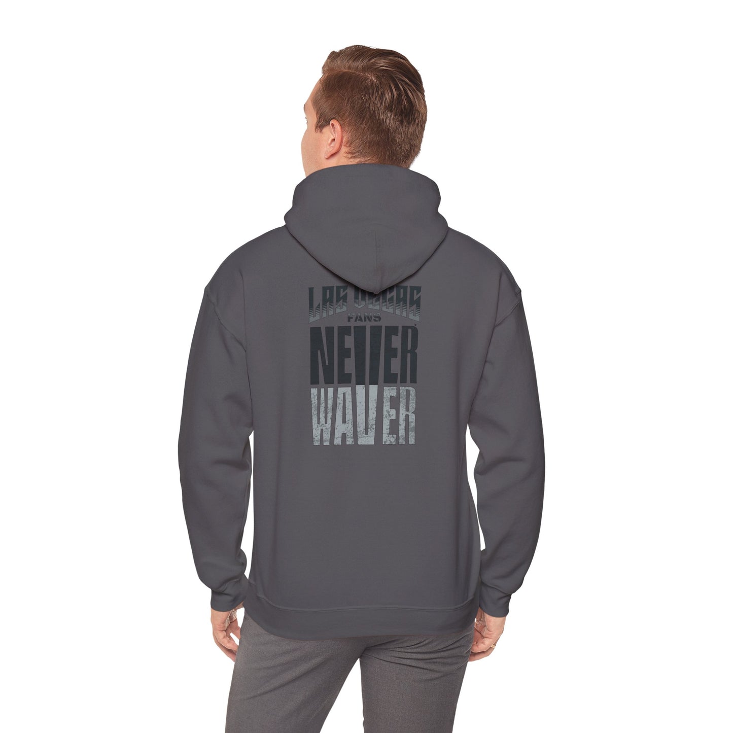 Las Vegas Fans Never Waver Design, Perfect for Sports Fans Unisex Heavy Blend™ Hooded Sweatshirt