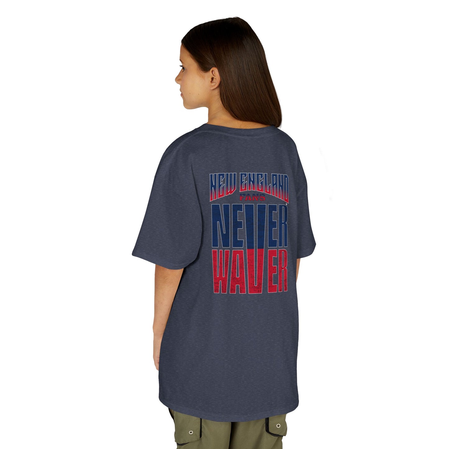 New England Fans Never Waver Kids Heavy Cotton™ Tee
