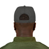 Never Waver Embroidered Square Script Snapback Hat — Bold Monochrome Streetwear