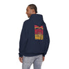 Kansas Fans Never Waver W-Leopard Football Unisex Heavy Blend™ Hooded Sweatshirt