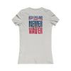 New England Fans Never Waver W-Leopard Football Women's Favorite Tee