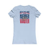 New England Fans Never Waver W-Leopard Football Women's Favorite Tee