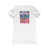 New England Fans Never Waver W-Leopard Football Women's Favorite Tee