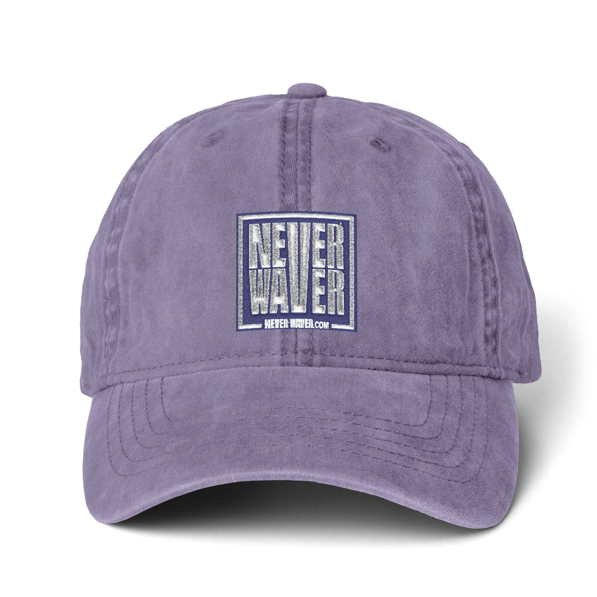 Never Waver  Women's Pigment-Dyed Cap with Fashion Undervisor (Embroidery)