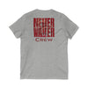 Never Waver Inspirational Crew T-Shirt Unisex V-Neck Tee