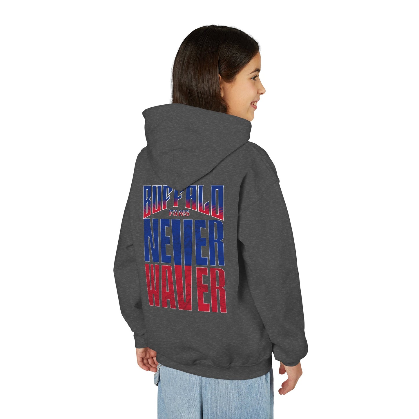 Buffalo Fans Never Waver Youth Sweatshirt / Hoodie