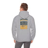 Green Bay Fans Never Waver Hoodie w Leopard Football - Unisex Heavy Blend Sweatshirt