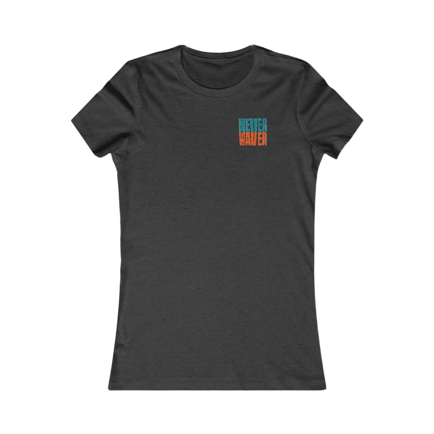 Miami Fans Never Waver W-Leopard Football Women's Favorite Tee