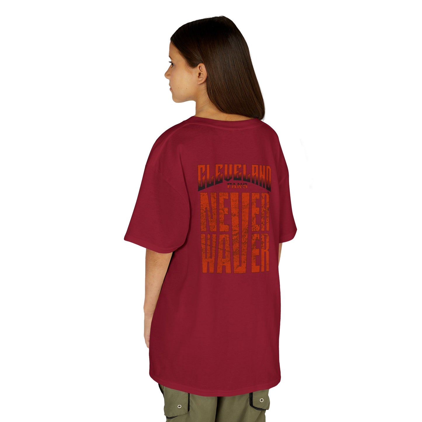 Cleveland Fans Never Waver Kids Heavy Cotton™ Tee