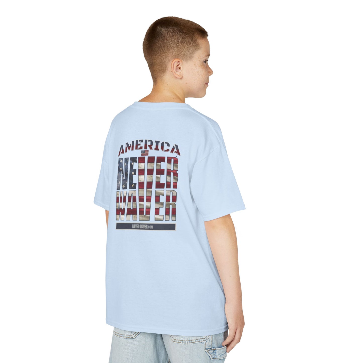 America Never Waver Kids Heavy Cotton™ Tee