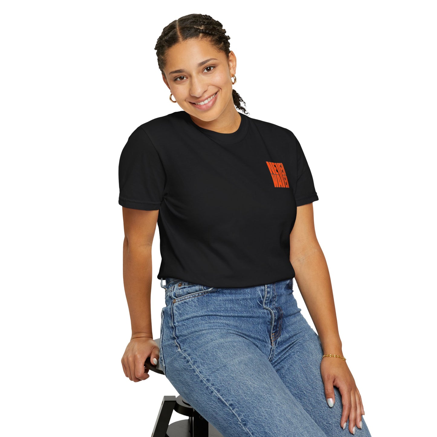 Unisex Garment-Dyed T-Shirt - 'Never Waver Oh Honey I am that Mom' Design