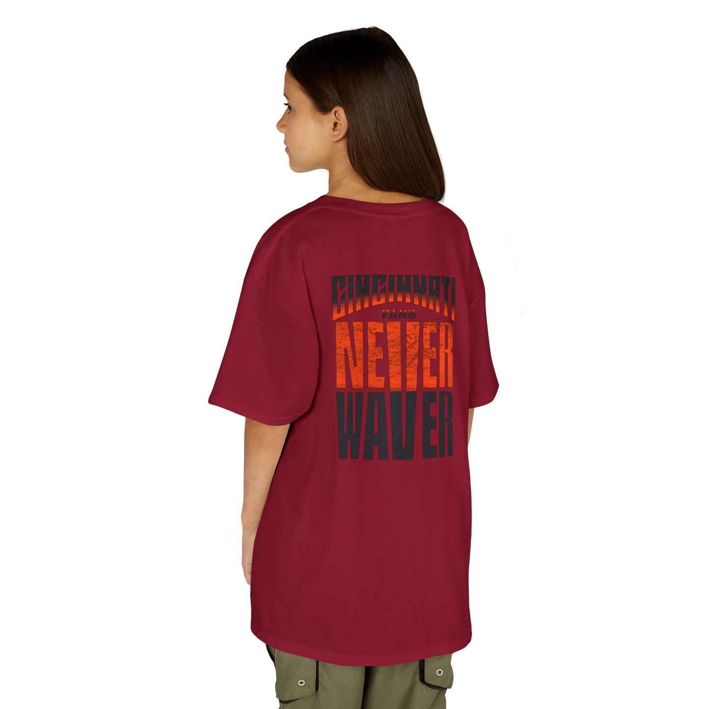 Cincinnati Fans Never Waver Kids Heavy Cotton™ Tee